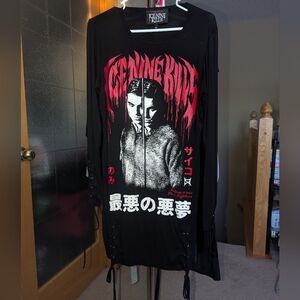 🩶Killstar Black Ice Nine Kills Graphic Tee